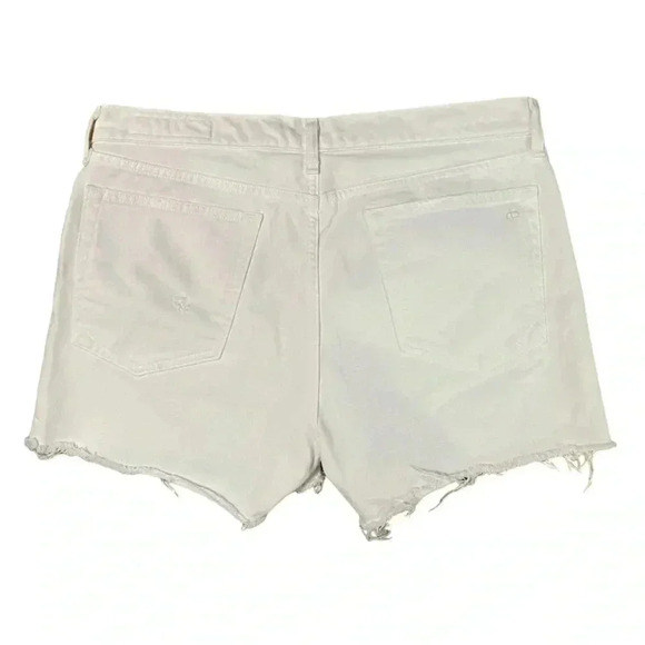 Rag & Bone White Distressed Cut Off Shorts Size 30 - Picture 2 of 4